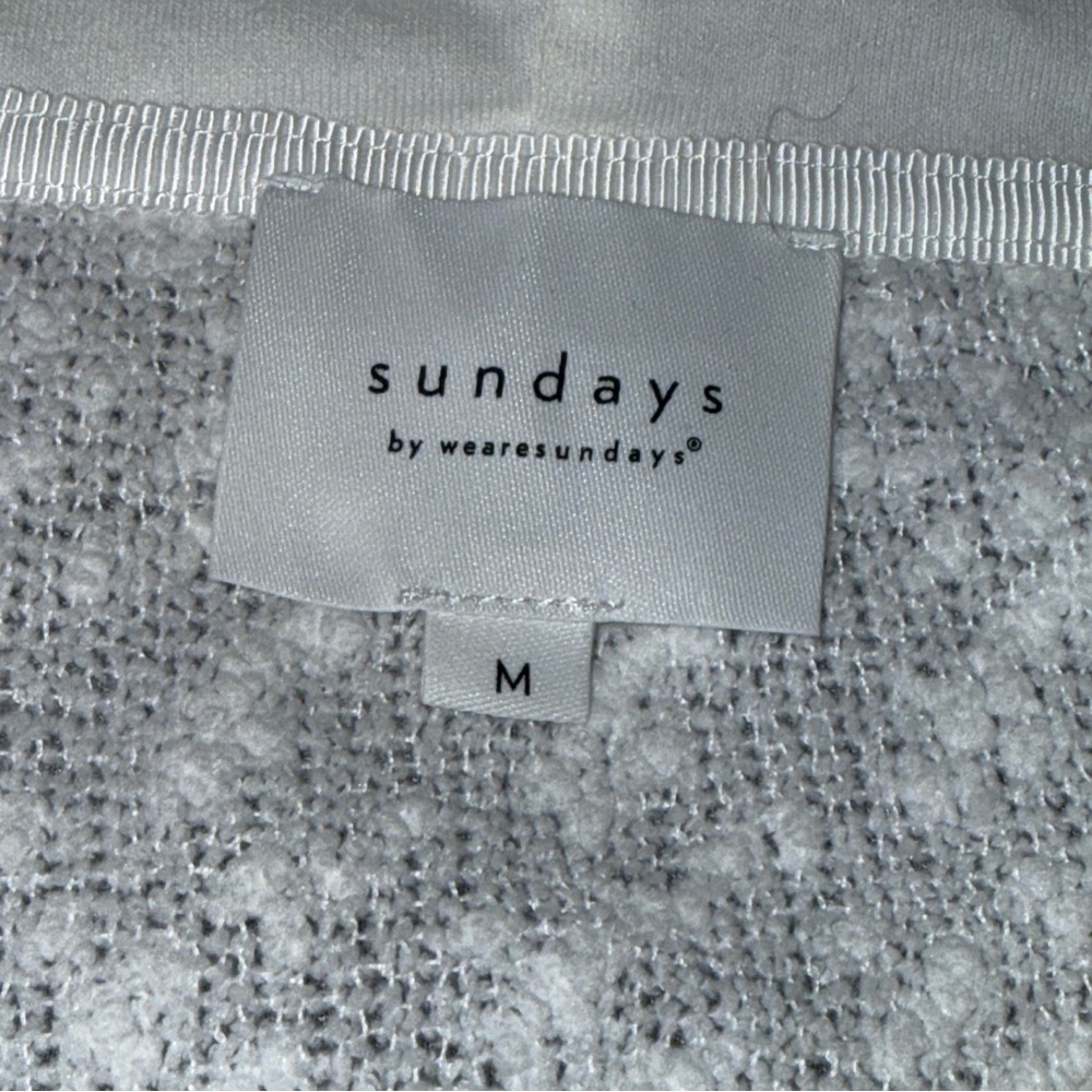 Sundays Cream Textured Hooded Sweater - Picture 2 of 11